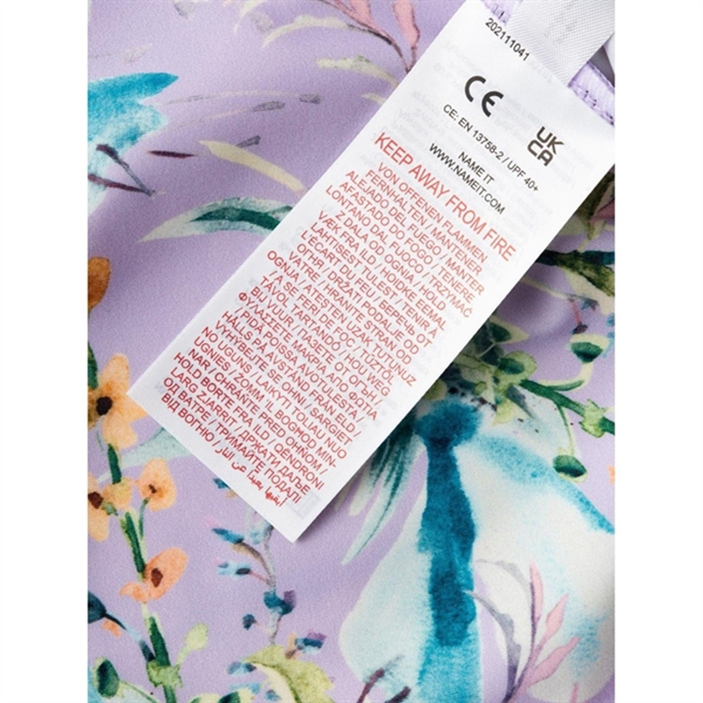 Name it Orchid Petal Zila 3/4 UV Swim Bodysuit