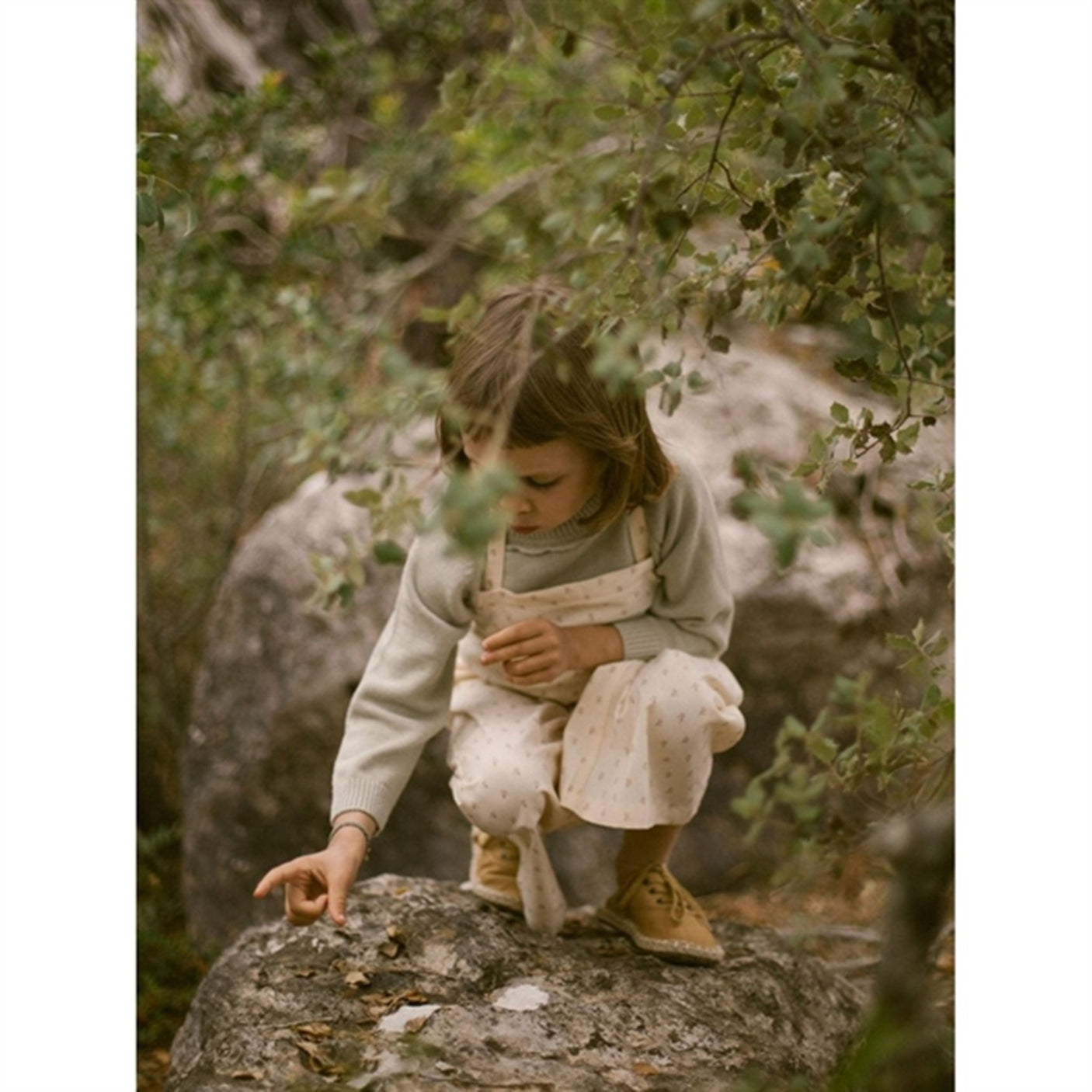 Lil'Atelier Moss Gray Fie Knit Blouse