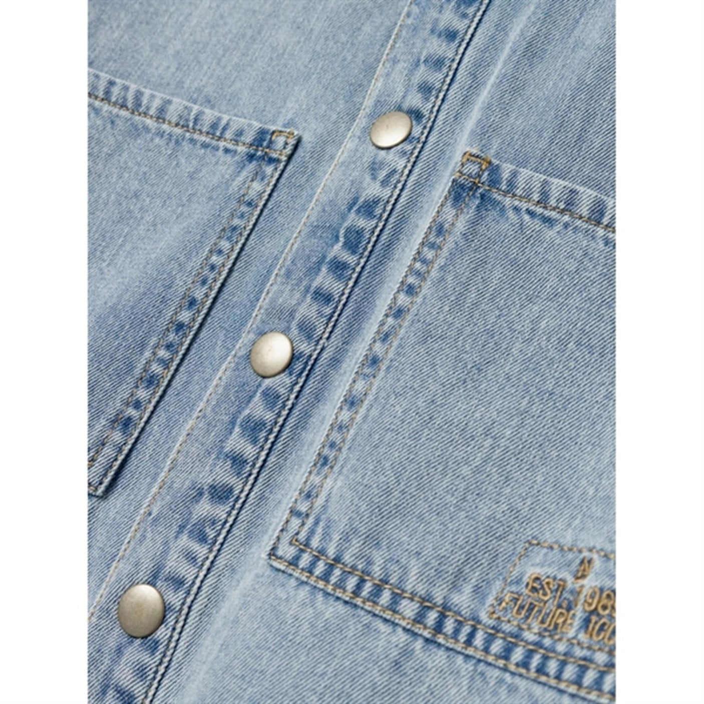 Name it Light Blue Denim Bo Denim Shirt with Hood