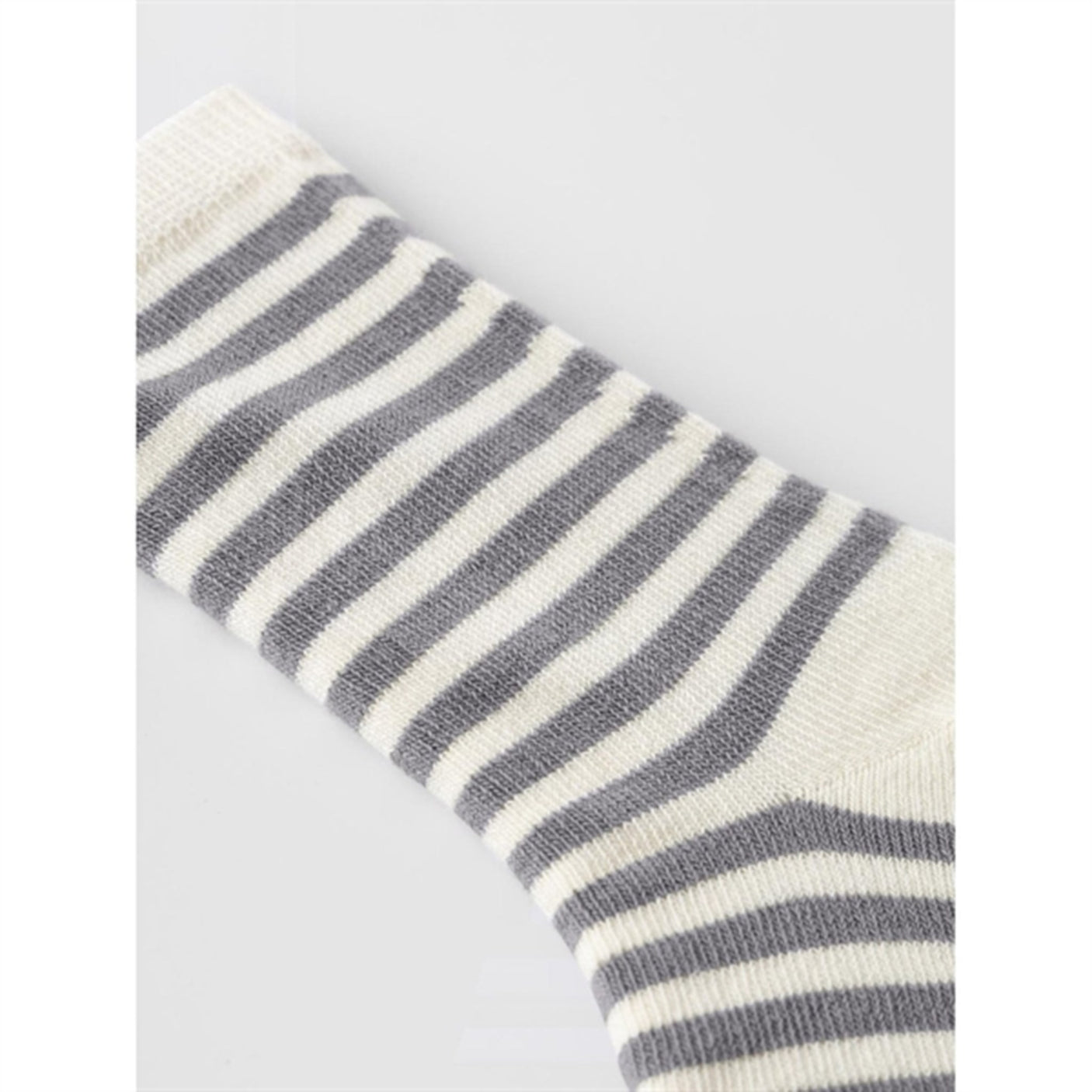 Lil'Atelier Silver Filigree Elove Stripe Socks