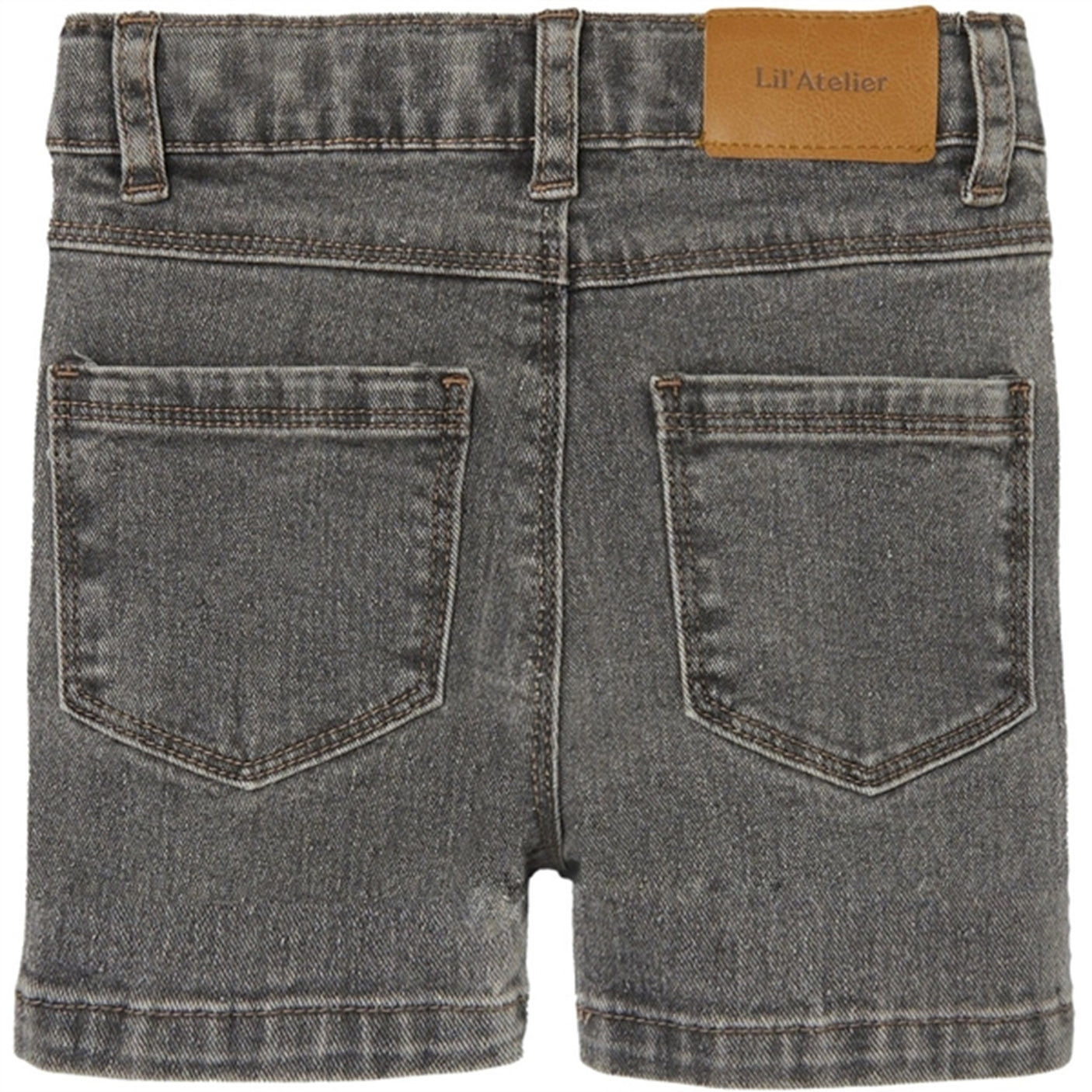 Lil'Atelier Light Grey Denim Ryan Regular Shorts