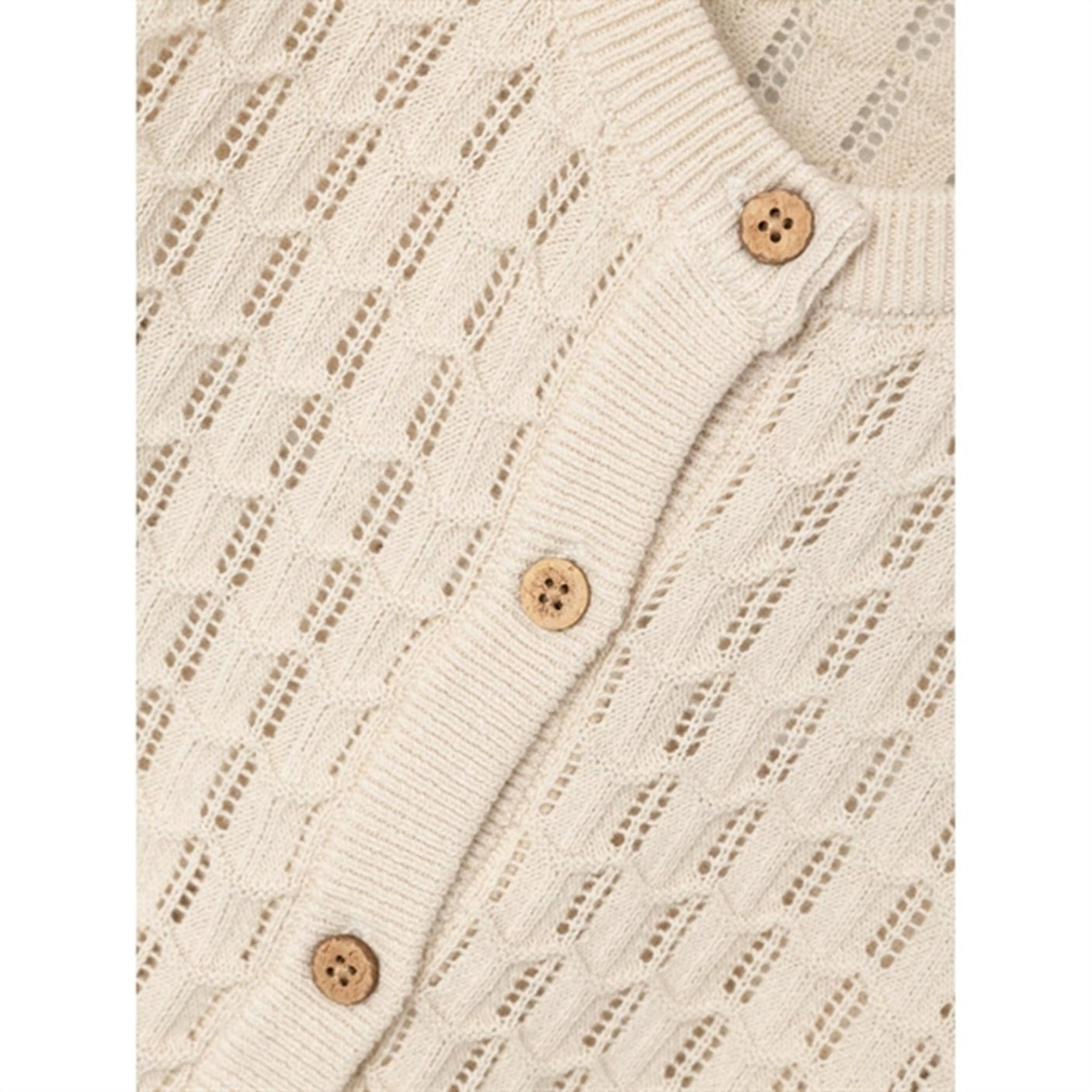 Lil'Atelier Sandshell Fauci Knit Cardigan