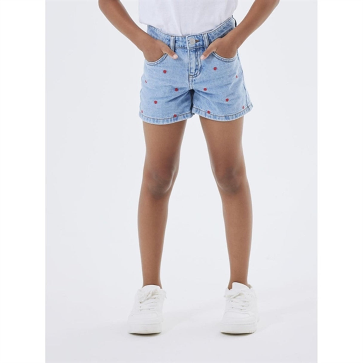 Name it Light Blue Denim Heart Bella Denim Shorts Noos