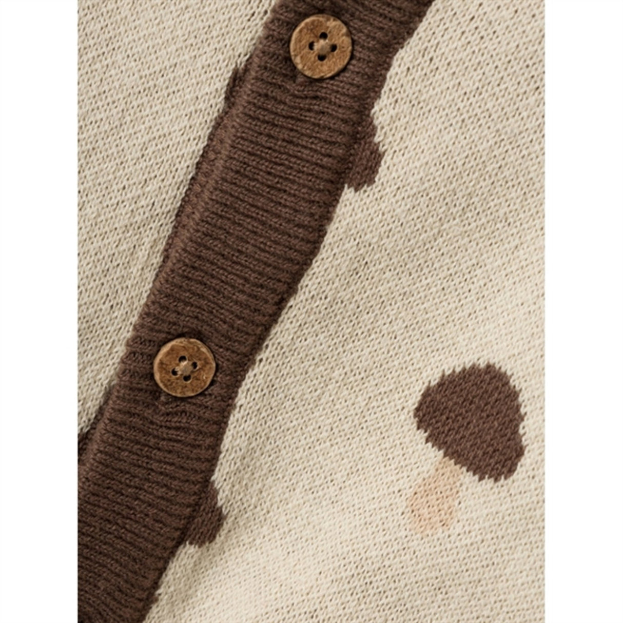 Lil'Atelier Wood Ash Saran Knit Cardigan