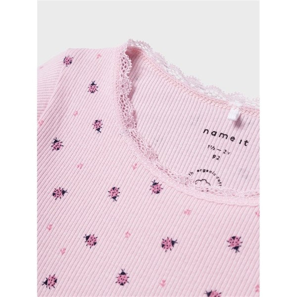 Name it Parfait Pink Ladybug Dab Blouse
