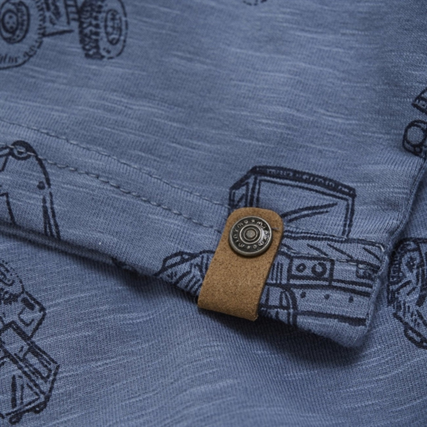 Minymo China Blue Bluse AOP