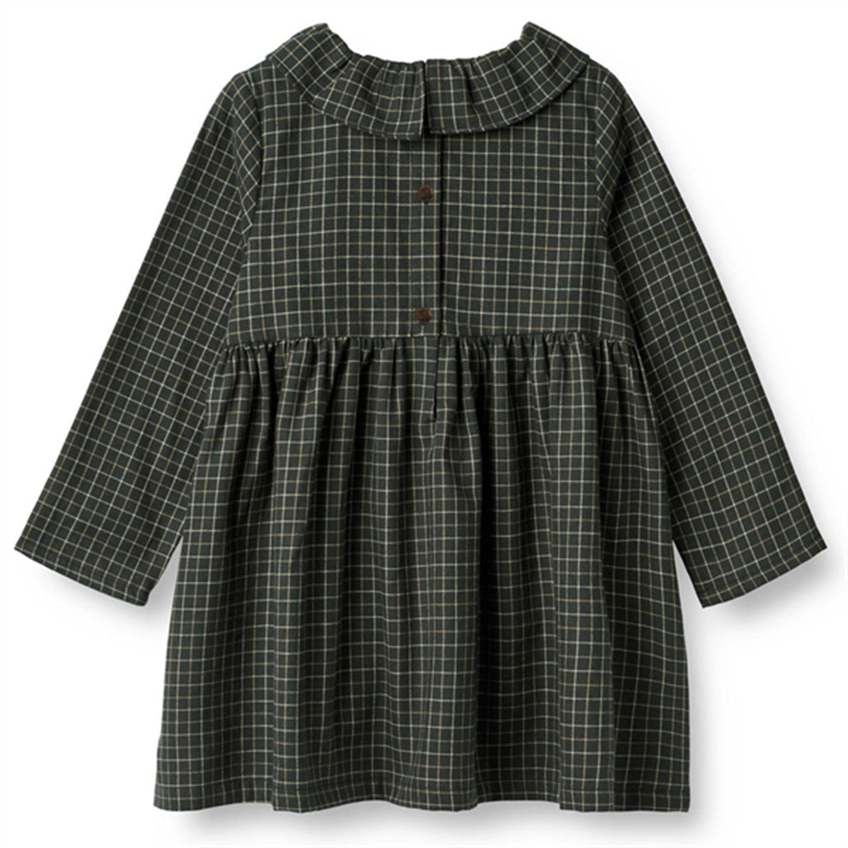 Wheat Black Coal Check Dress Violetta