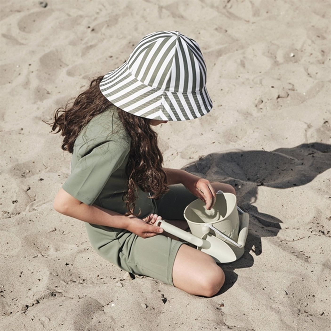 Petit Crabe Army Stripes Frey Sun Hat