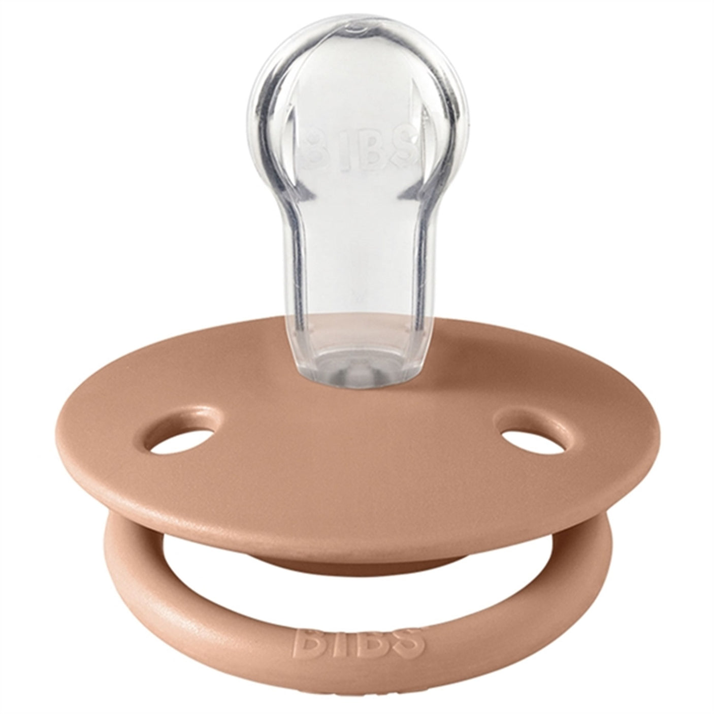 Bibs De Lux Silikone Pacifiers 2-pak Round Pink Plum/Peach