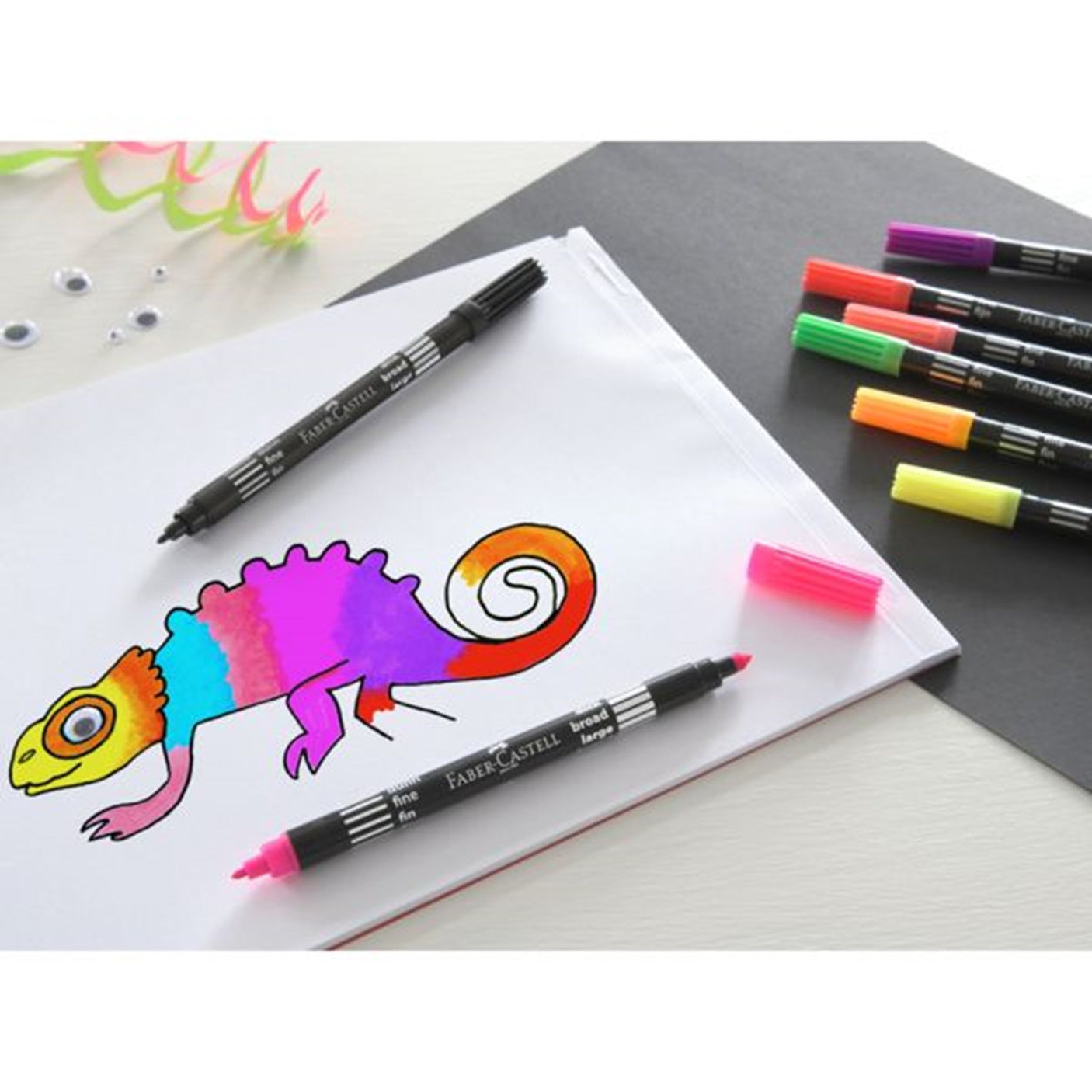 Faber Castell Pens Connector 10 Colours Neon