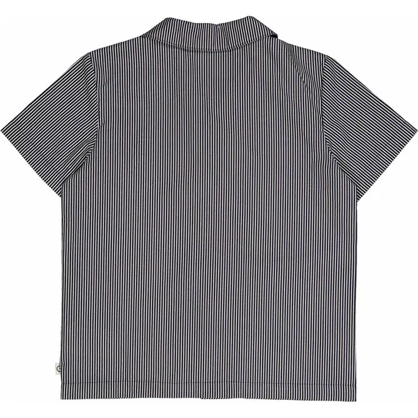Müsli Balsam Cream/Night Blue Poplin Stripe Shirt