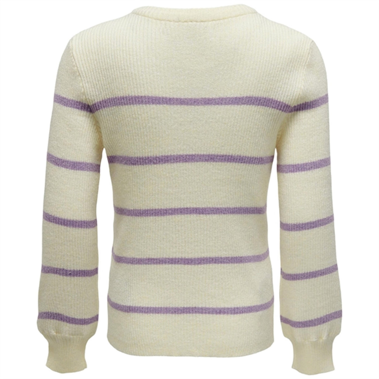 Kids ONLY Crocus Petal Narrow/Whitecap Gray Katia-Fia Strip O-Neck Knit
