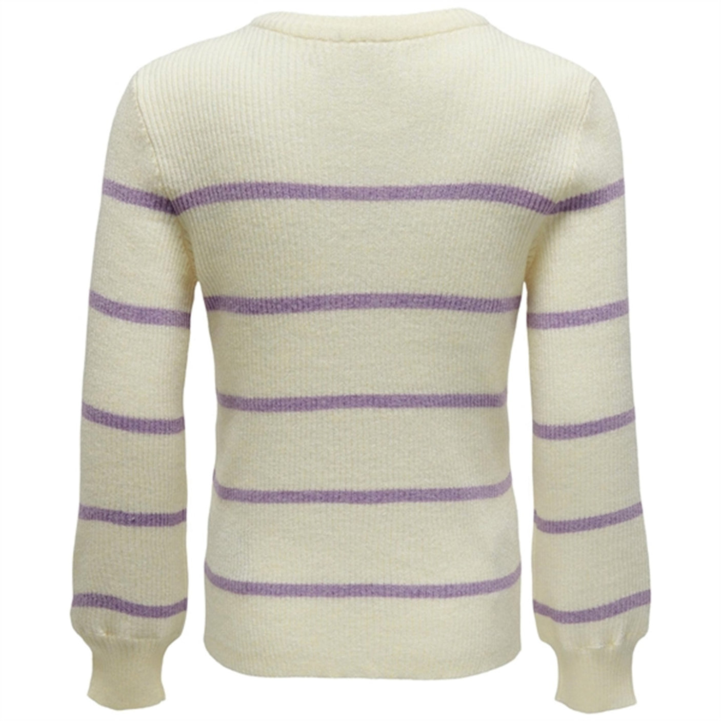 Kids ONLY Crocus Petal Narrow/Whitecap Gray Katia-Fia Strip O-Neck Knit