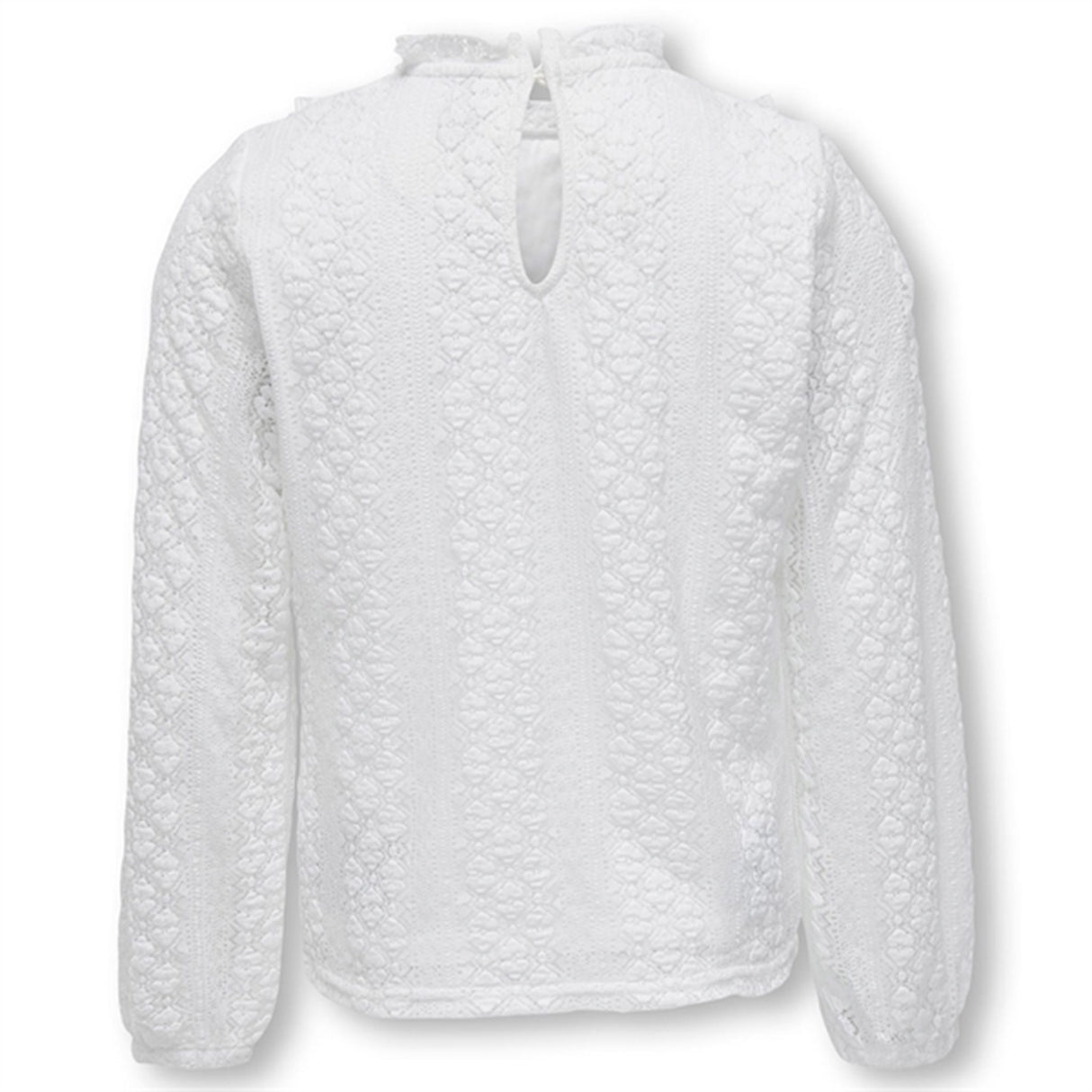 Kids ONLY Cloud Dancer Aya Frill Lace Blouse