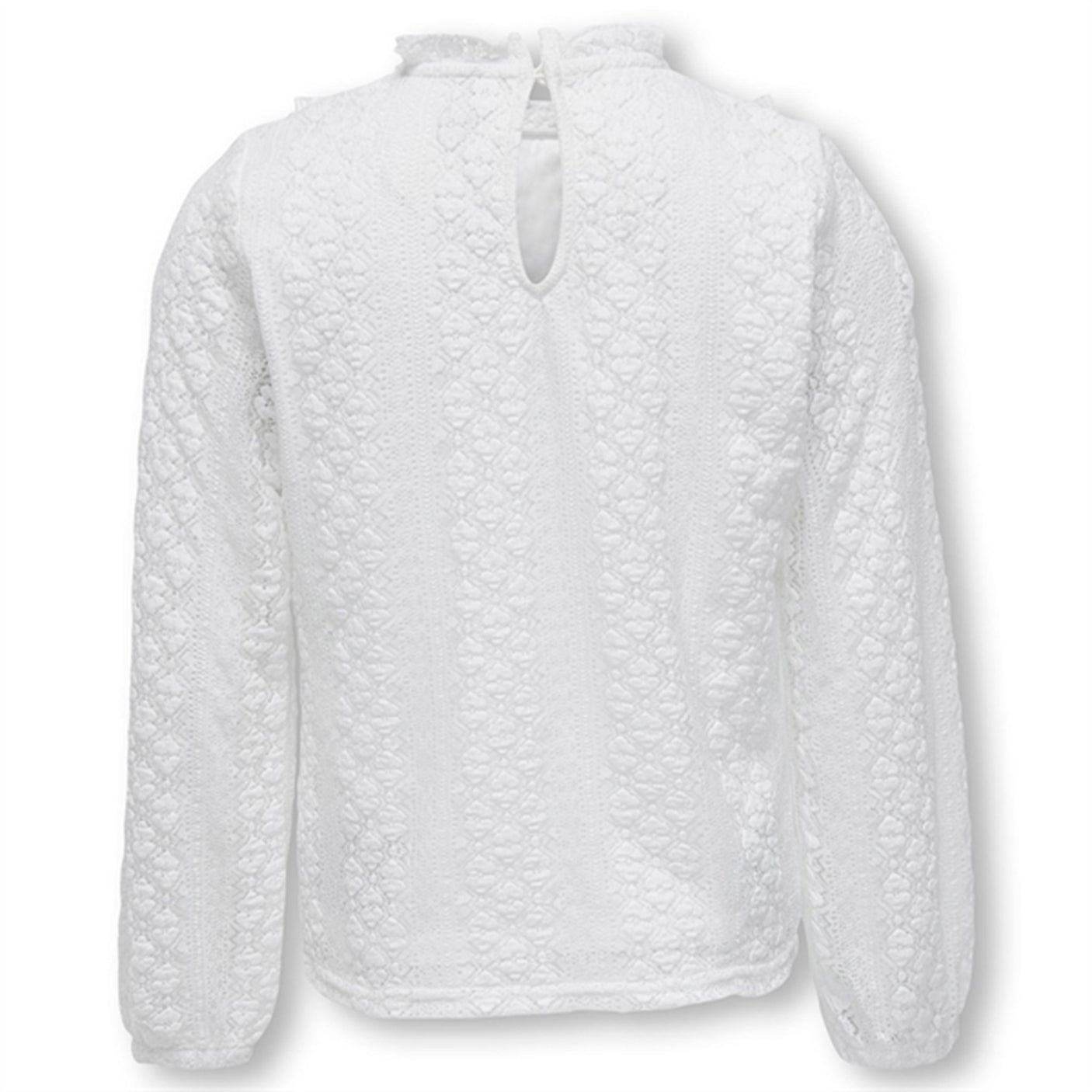 Kids ONLY Cloud Dancer Aya Frill Lace Blouse