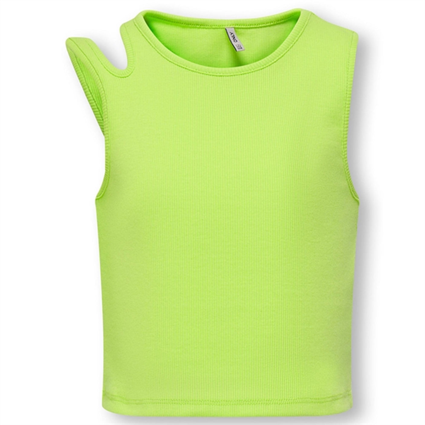 Kids ONLY Sharp Green Nussa Shoulder Cut Out Short Top