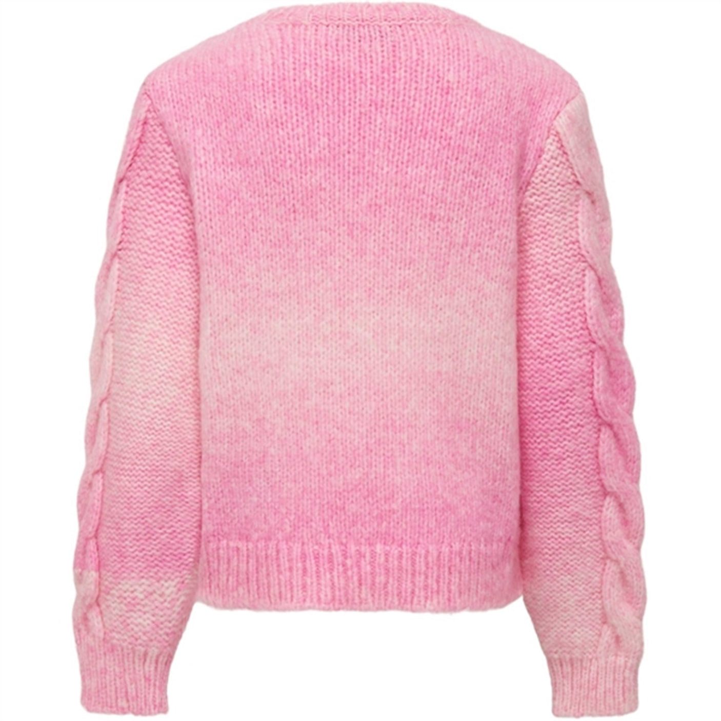 Kids ONLY Azalea Pink Space dyed Live Cable Knit Blouse