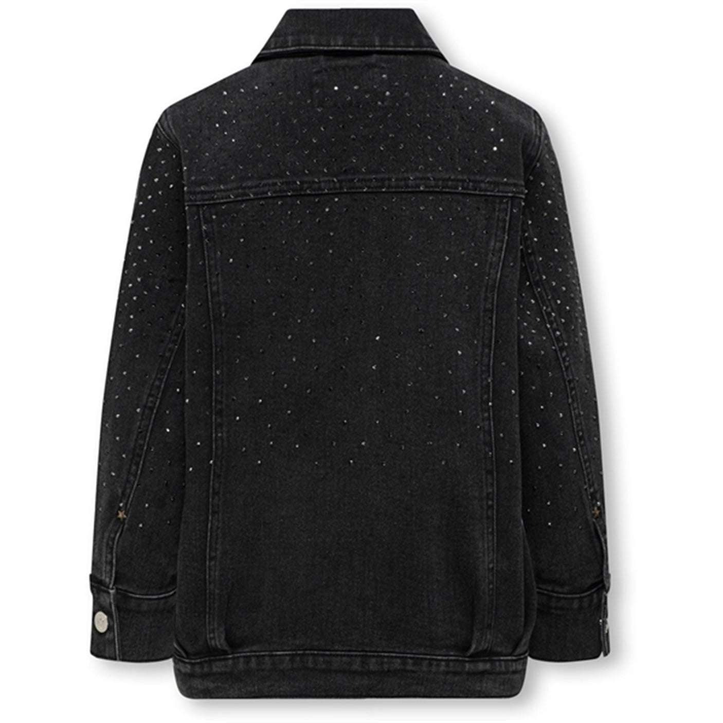Kids ONLY Washed Black Jagger Rhinsten Denim Jacket