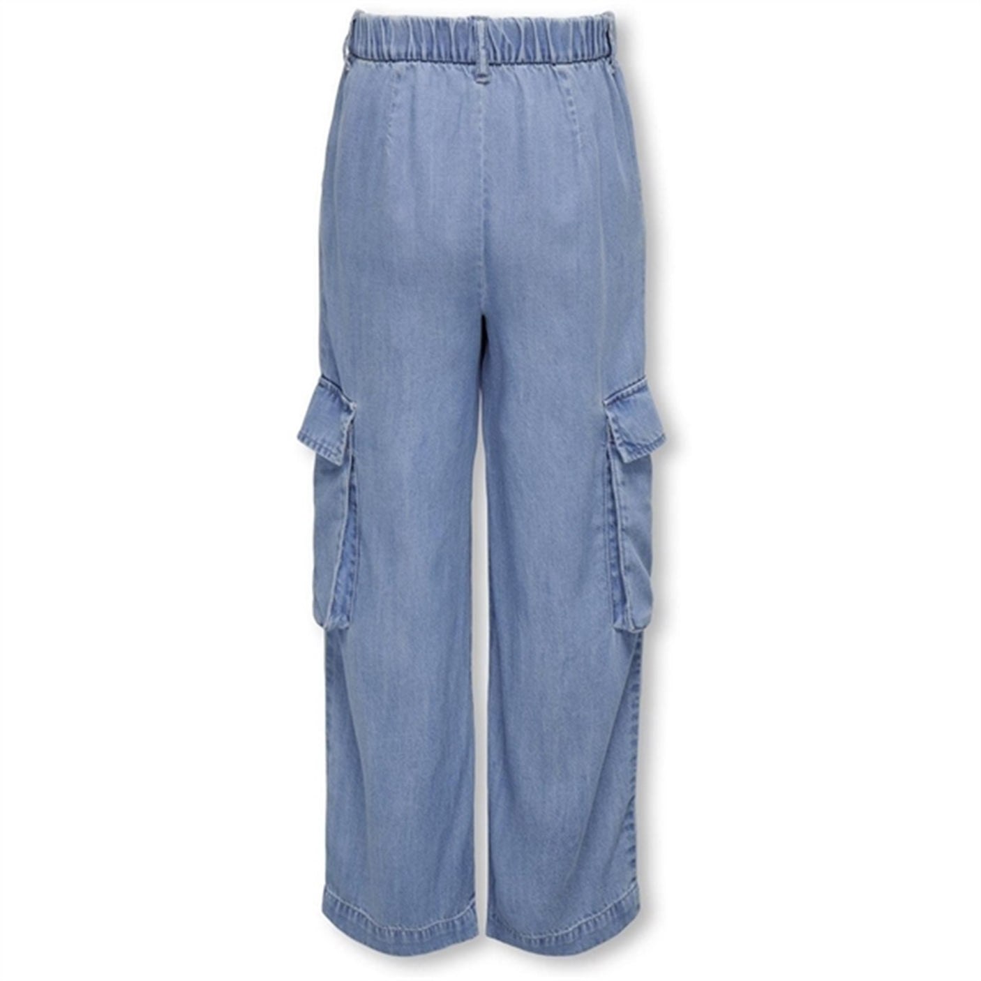 Kids ONLY Medium Blue Denim Safari Cargo Wide Denim Pants