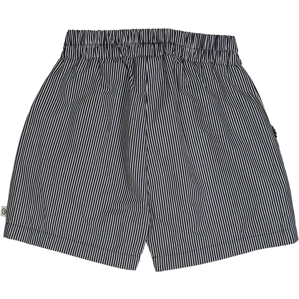 Müsli Balsam Cream/Night Blue Poplin Strip Pocket Shorts