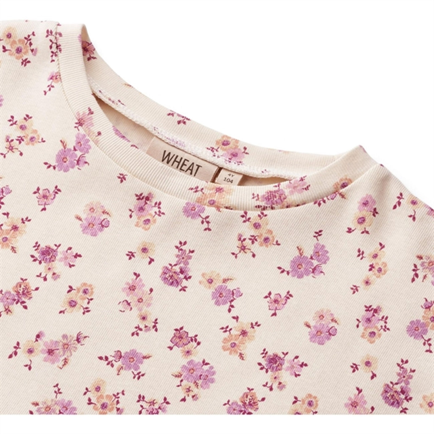 Wheat Shell Flowers Jersey Dress Emilie