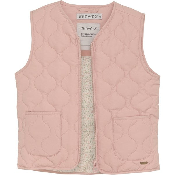 Minymo Peach Beige Vest Quiltet