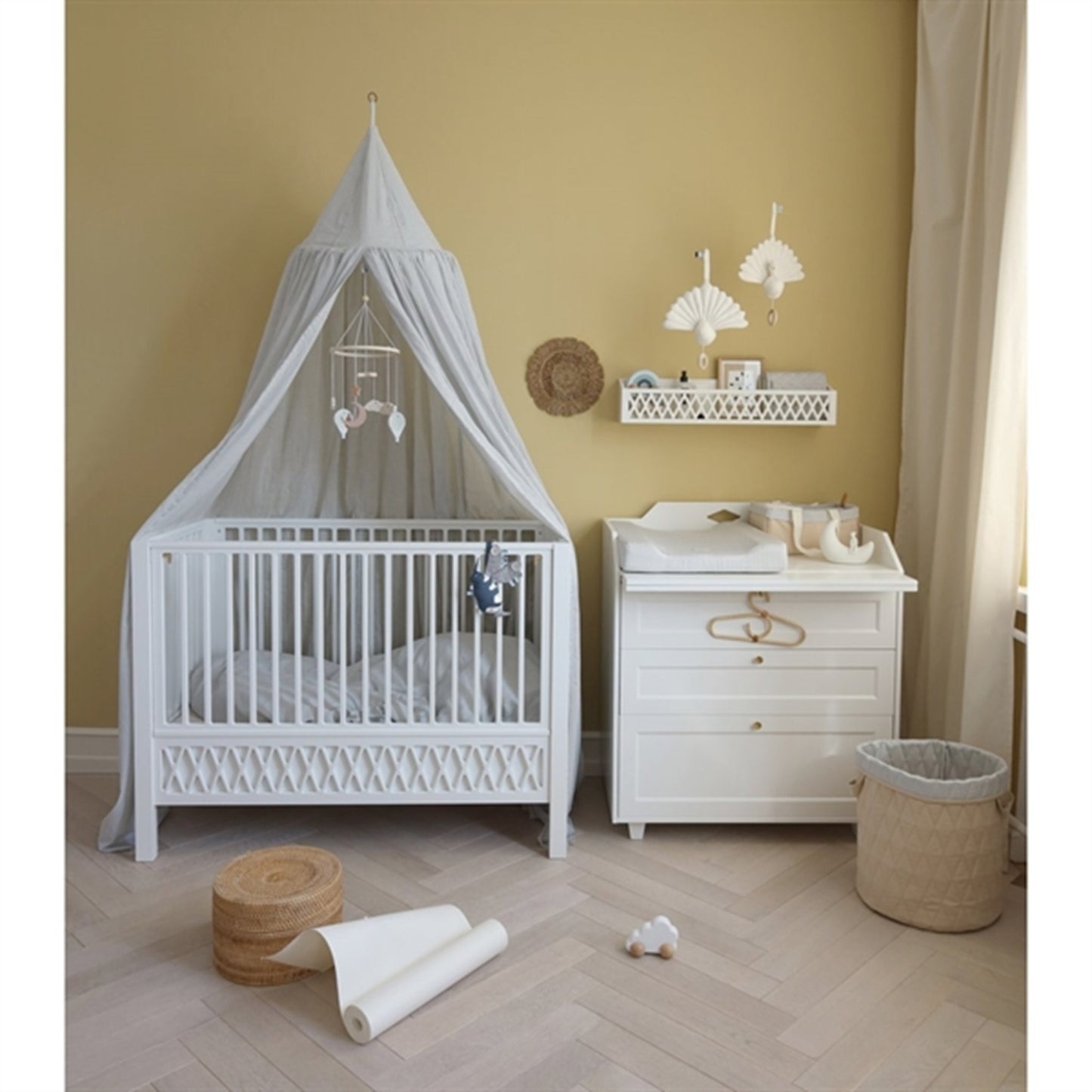 Cam Cam Copenhagen Bed Canopy Classic Stripes Blue