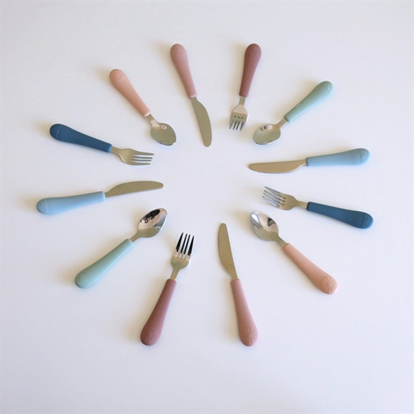 Cam Cam Copenhagen Rainbow Cutlery Set Ocean Mix