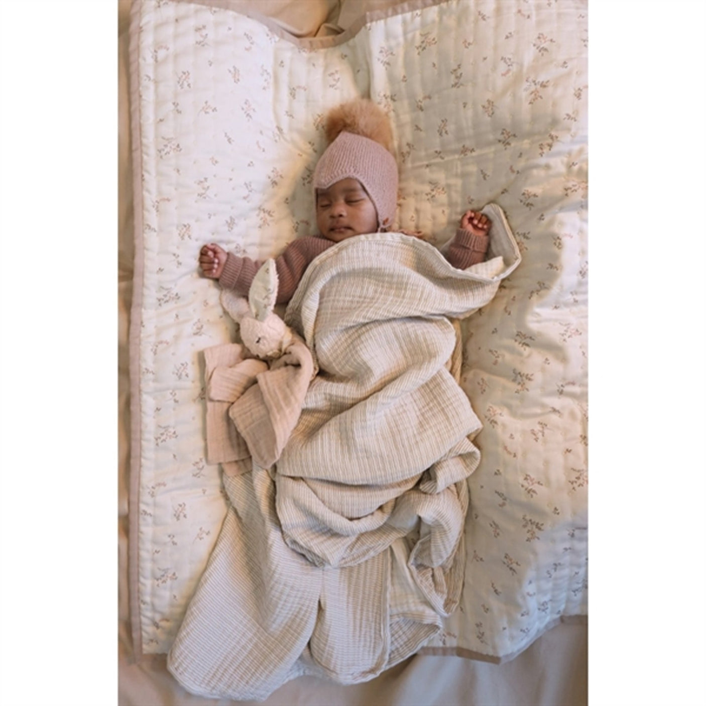 Cam Cam Copenhagen Cuddle Cloth Bunny Coral