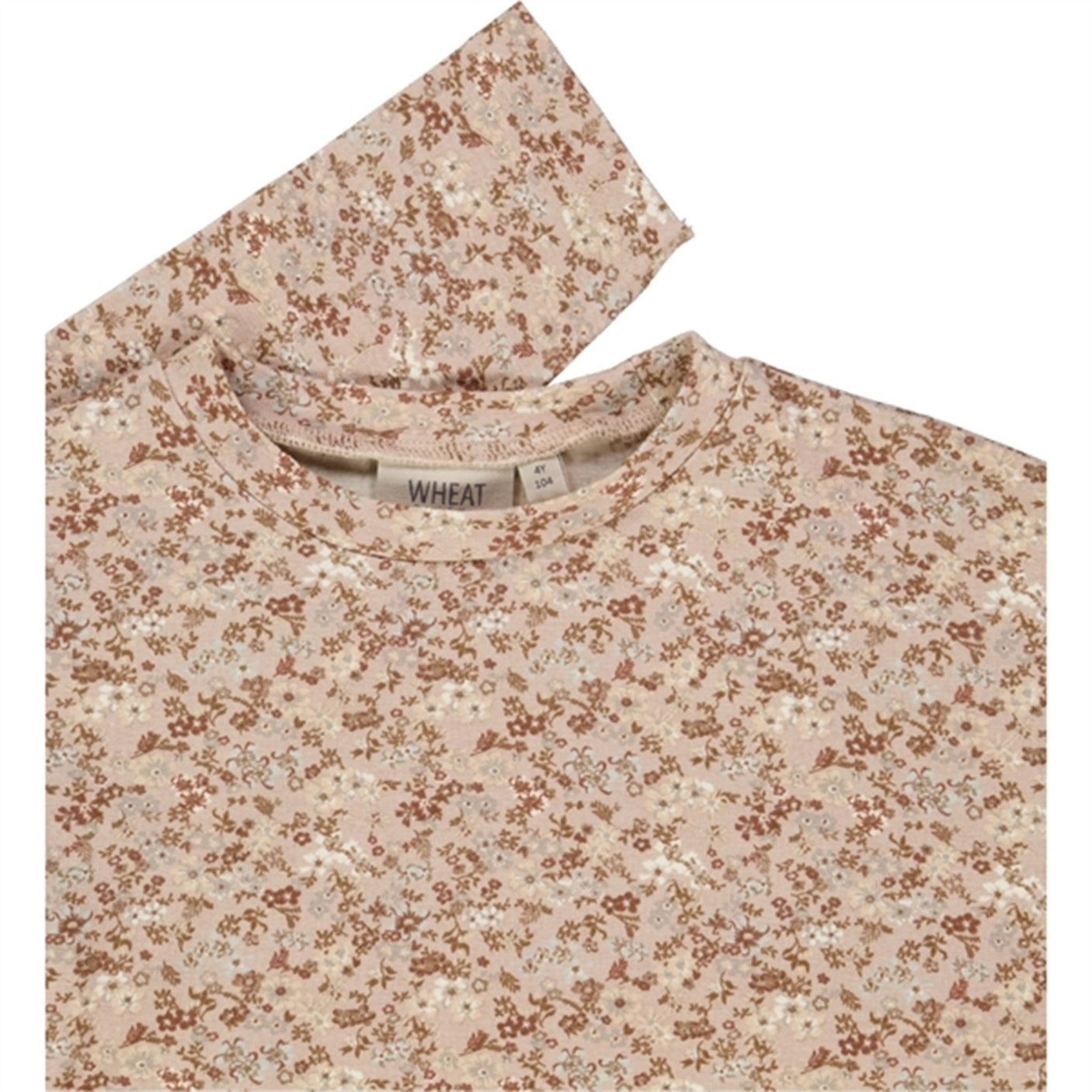 Wheat Pale Lilac Flowers Lilja Jersey Dress