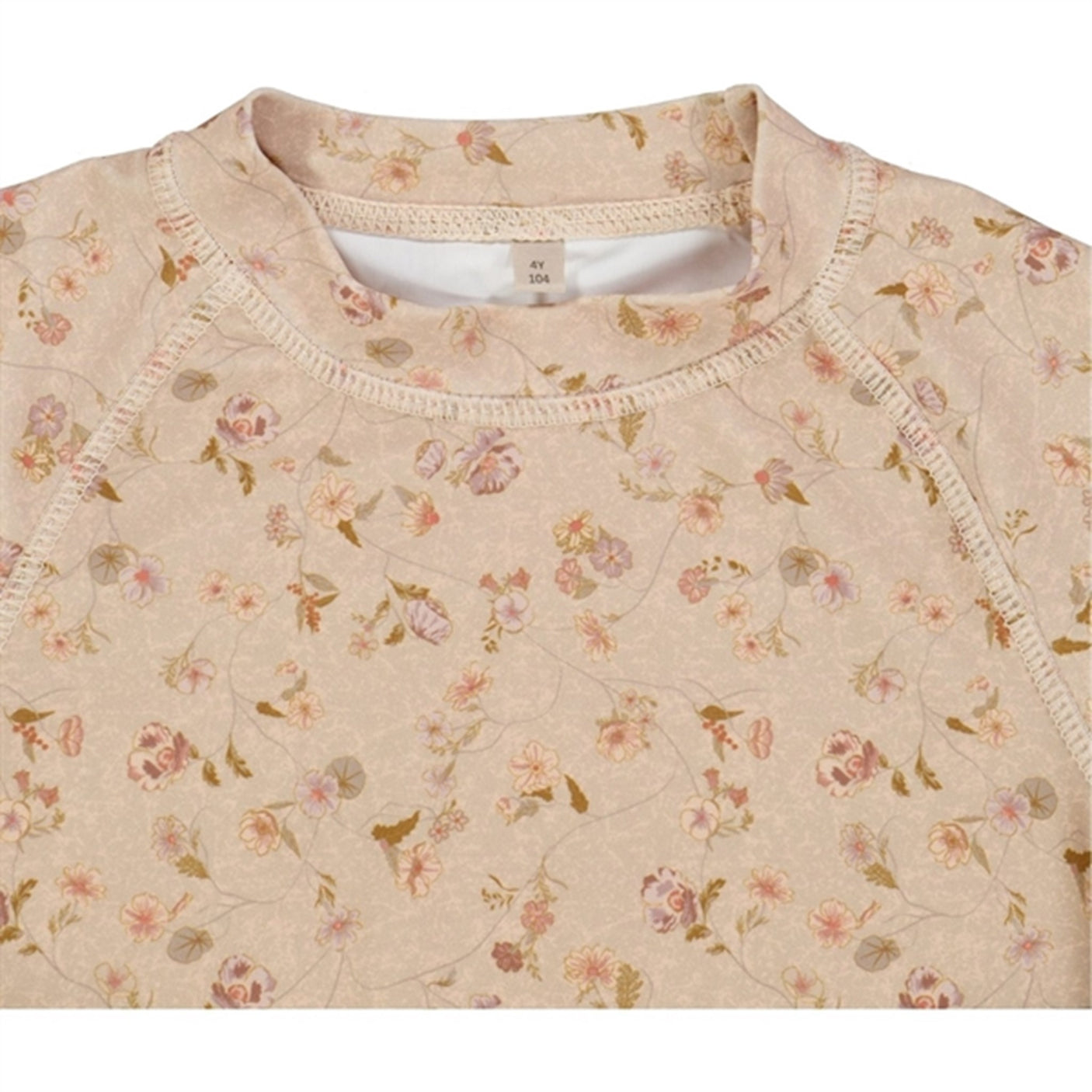 Wheat Purple Poppy Flowers Jackie Swim T-shirt