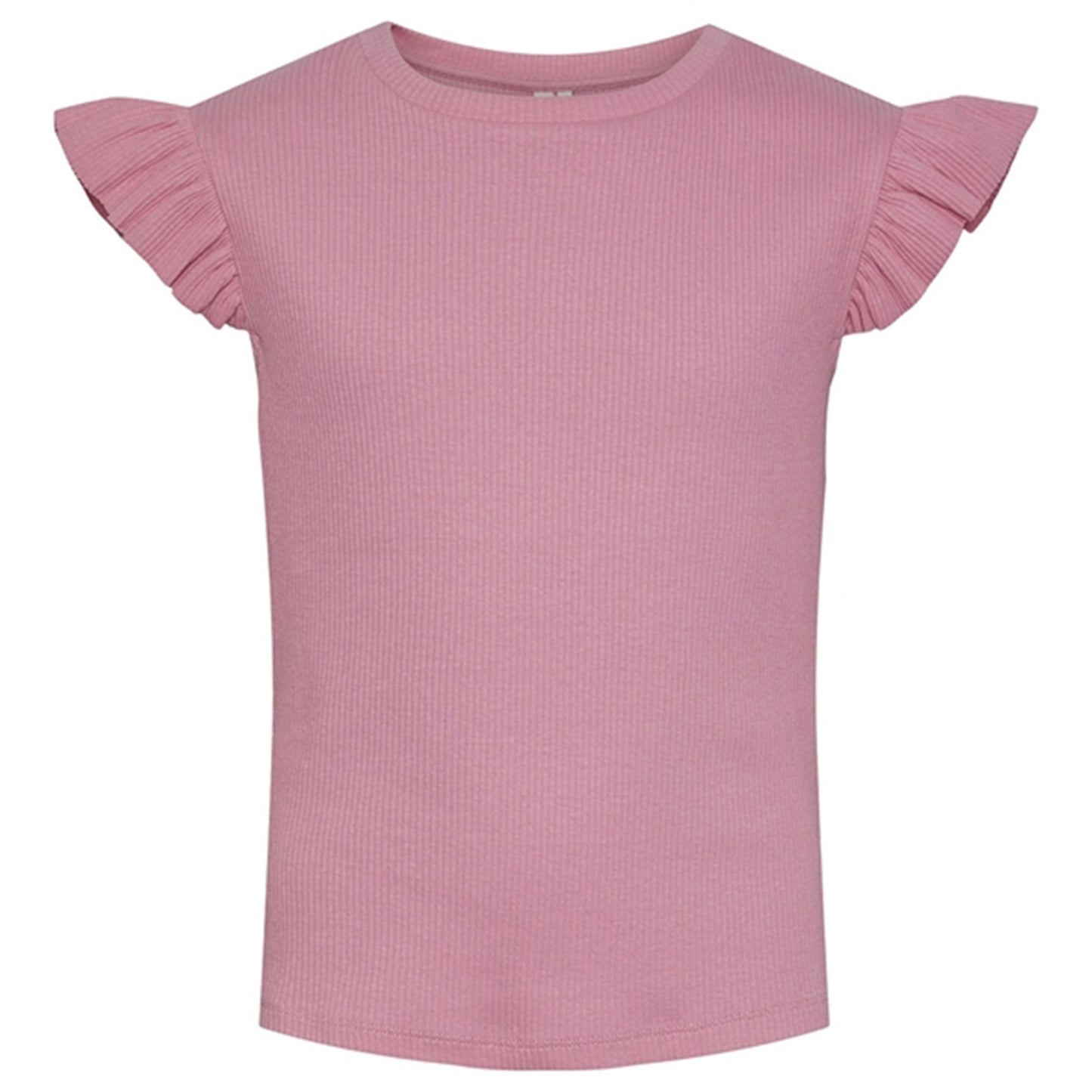 Pieces Kids Sachet Pink Tegan Rib Flounce Top
