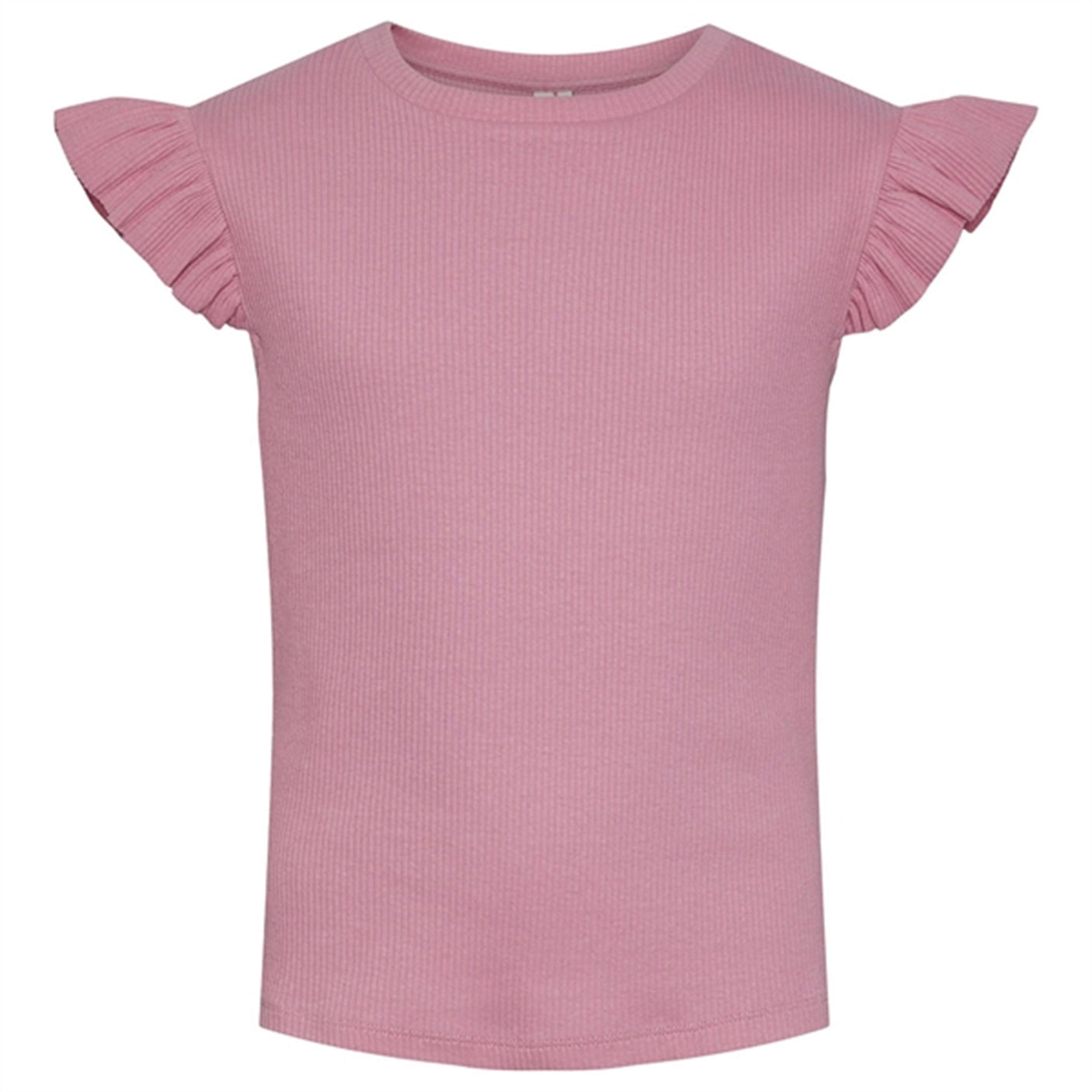 Pieces Kids Sachet Pink Tegan Rib Flounce Top