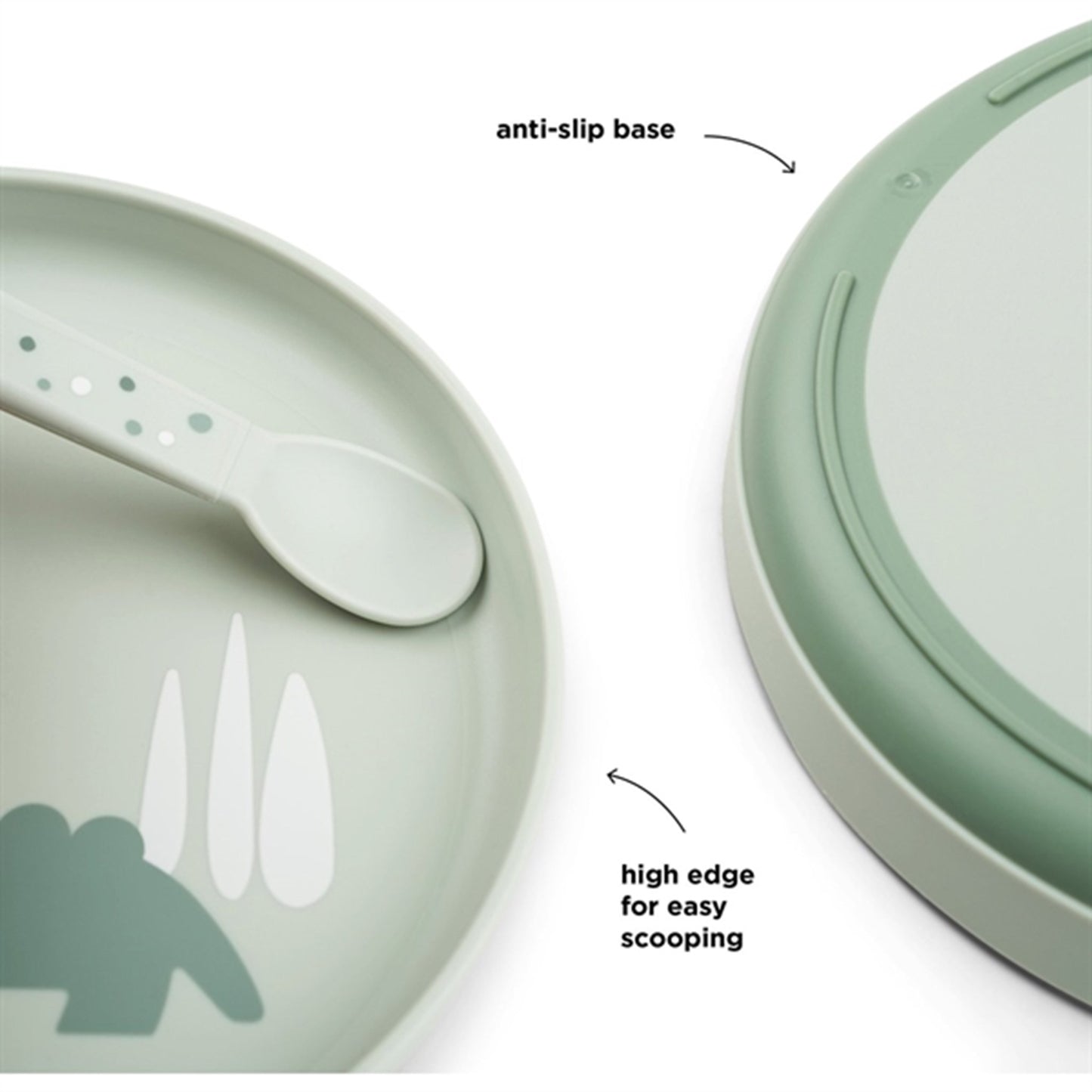 Done by Deer Foodie Plate Croco Green