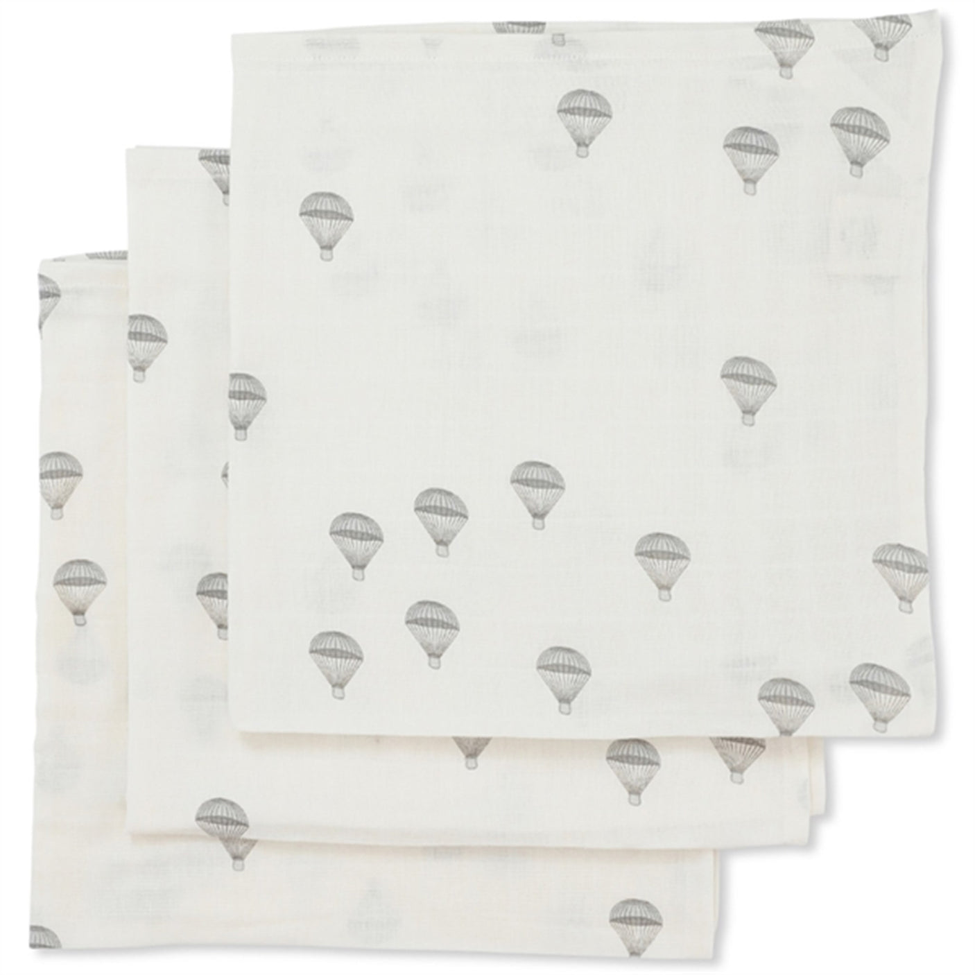 Konges Sløjd Muslin Cloths 3 pk. Parachute Creme