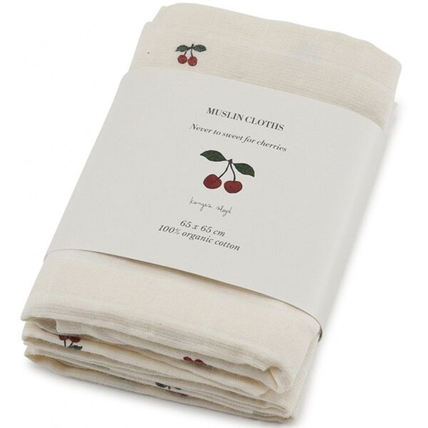 Konges Sløjd Muslin Cloth 3-Pack Cherries 2