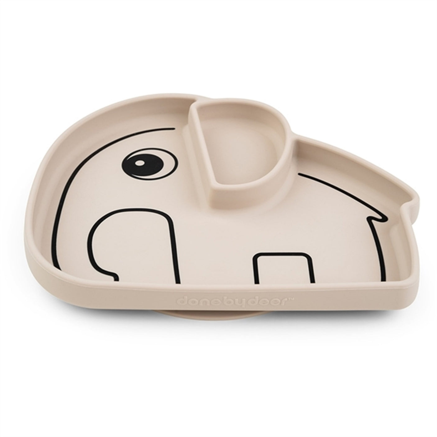 Done by Deer Silicone Stick&Stay Plate Elphee Sand