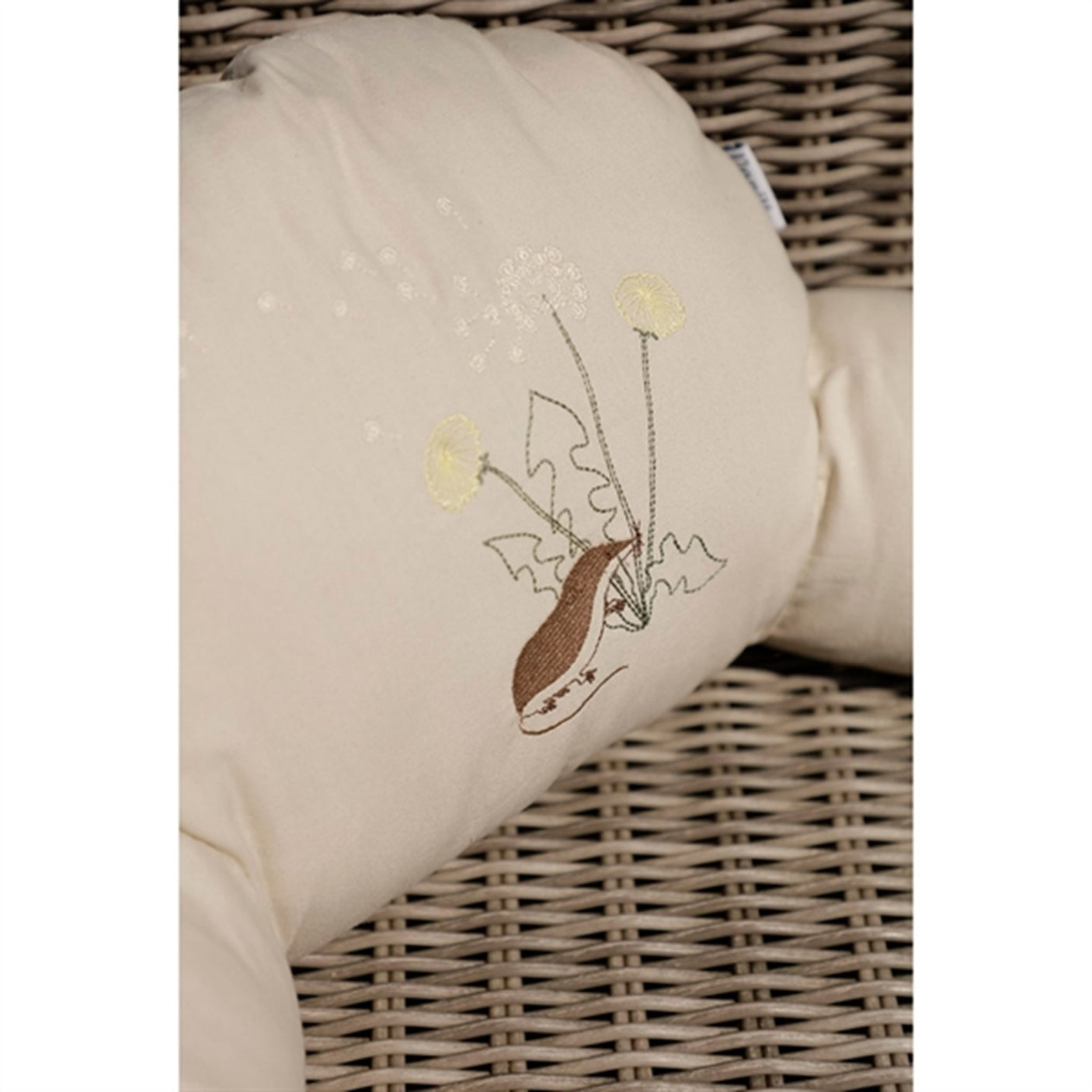 Vanilla COPENHAGEN Pram Pillow Dandelion Oyster Grey 3