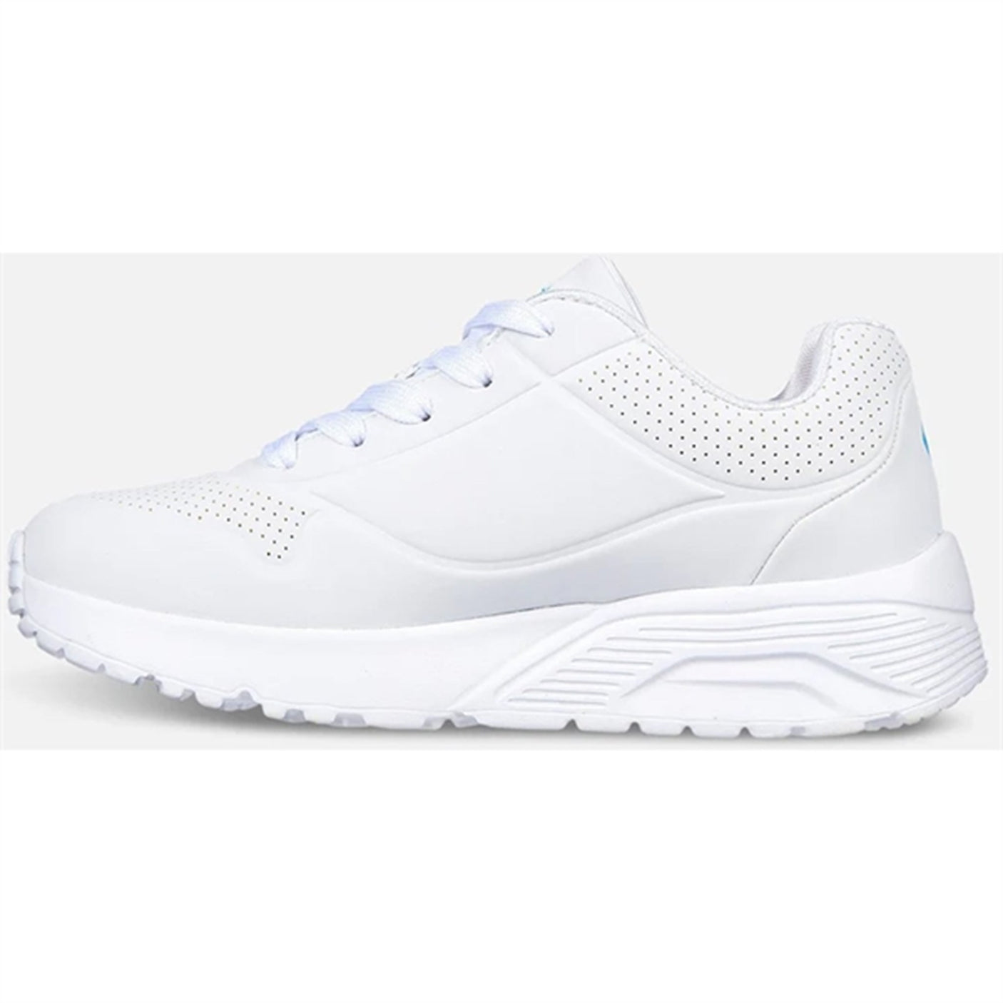 Skechers Girls Uno Sneakers Lite Spread The Love White Multicolor