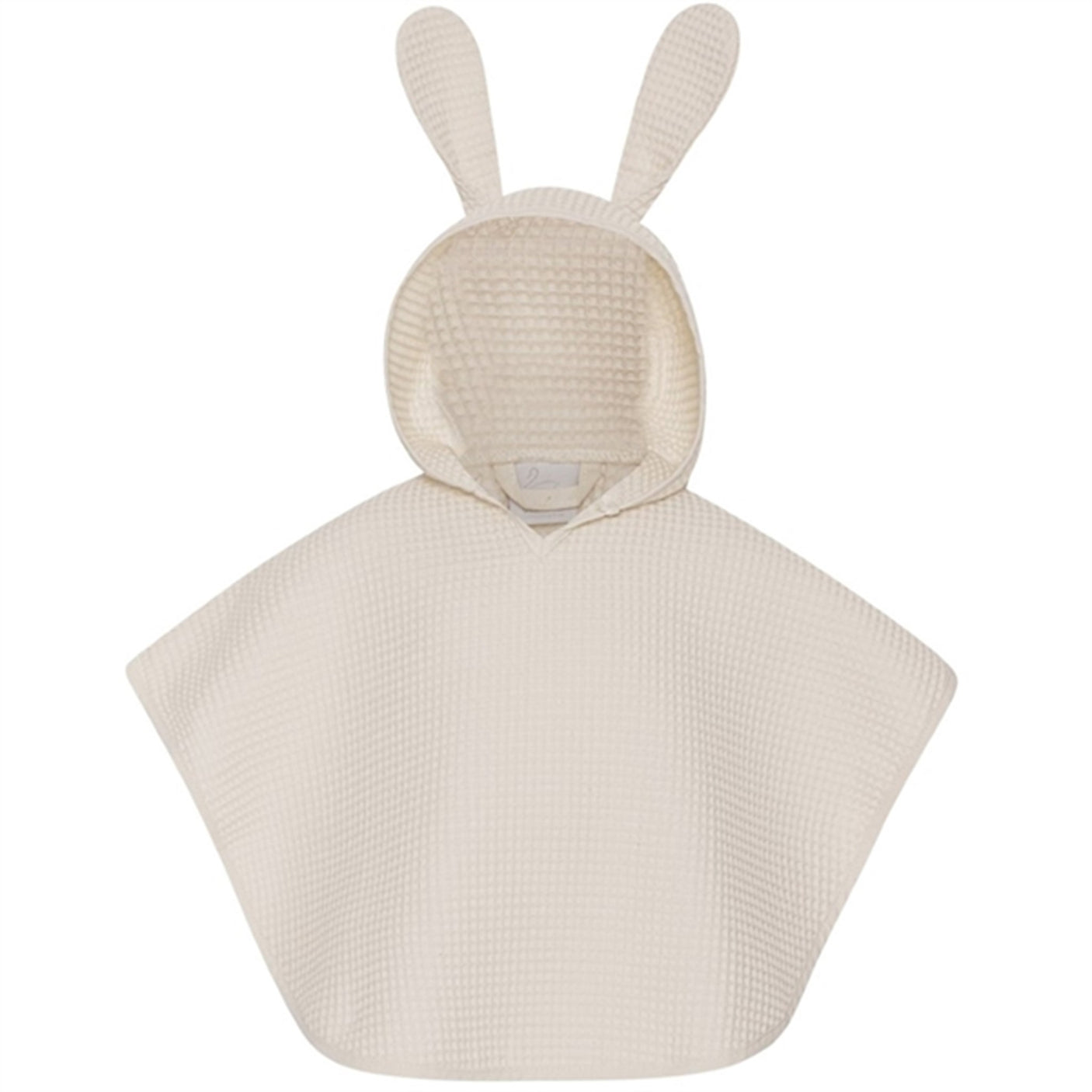 Vanilla COPENHAGEN Baby Poncho Waffle Oyster Grey