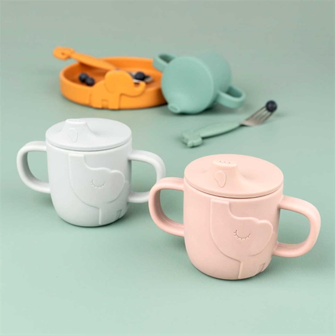 Done by Deer Peekaboo Spout Cup Elphee Powder