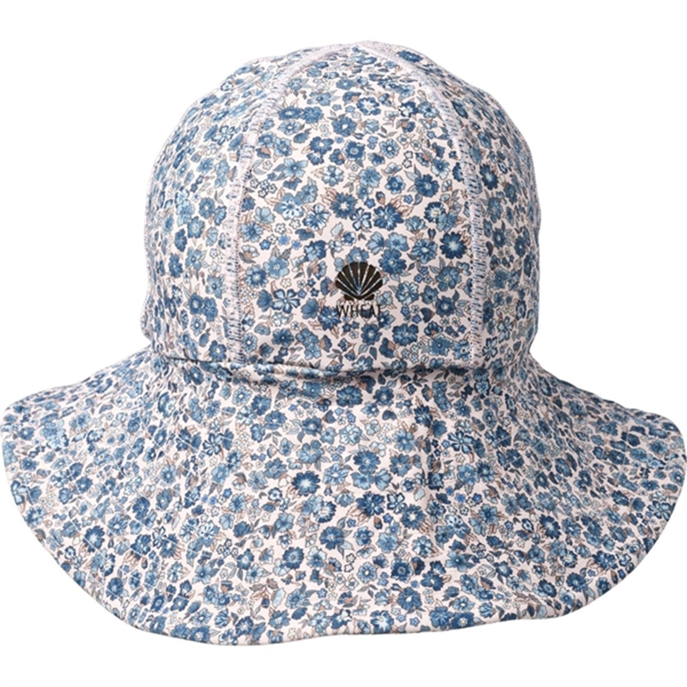 Wheat Blue Flower Meadow UV Sun Hat