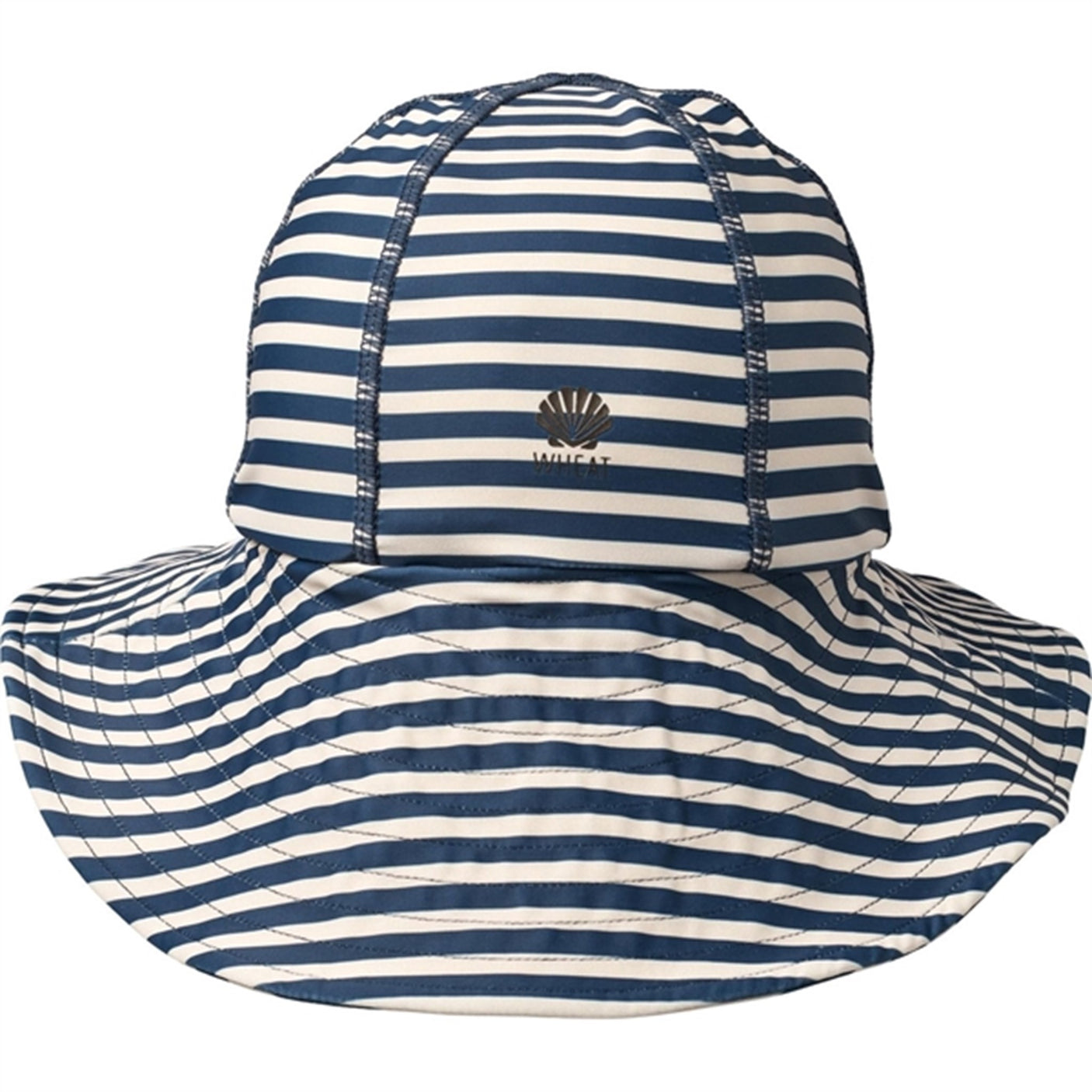 Wheat Indigo Stripe UV Sun Hat
