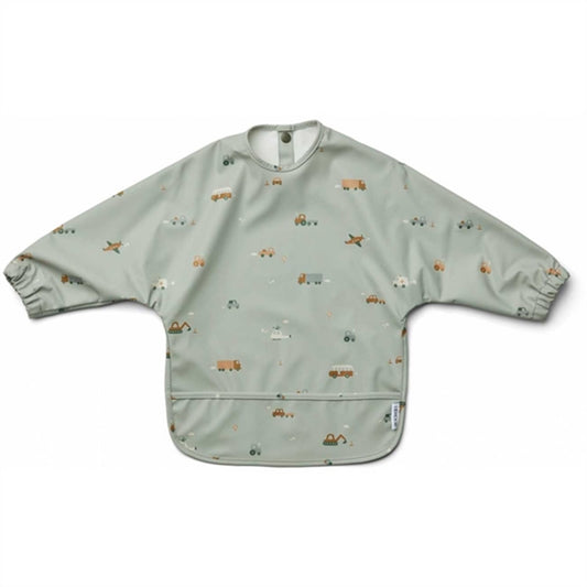 Liewood Merle Cape Bib Vehicles/Dove Blue Mix