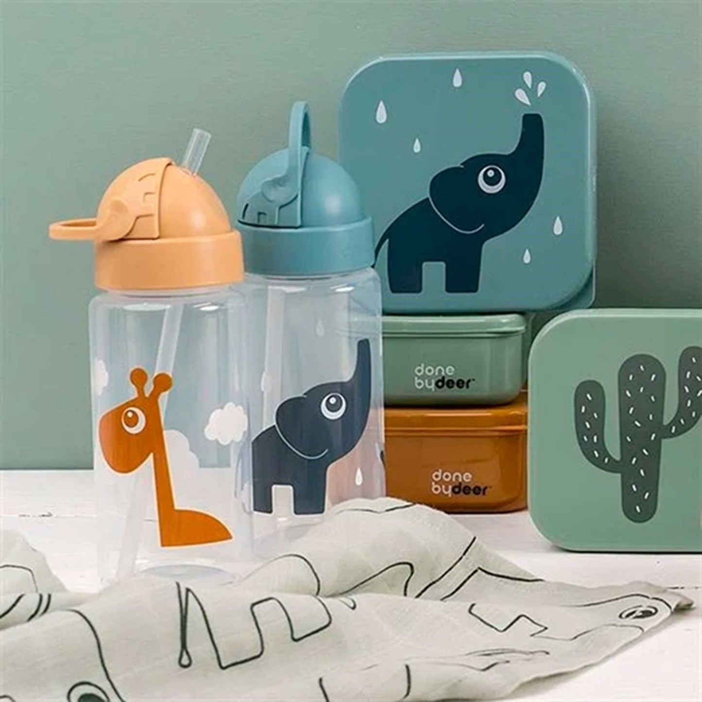 Done by Deer Straw Bottle Elphee Blue