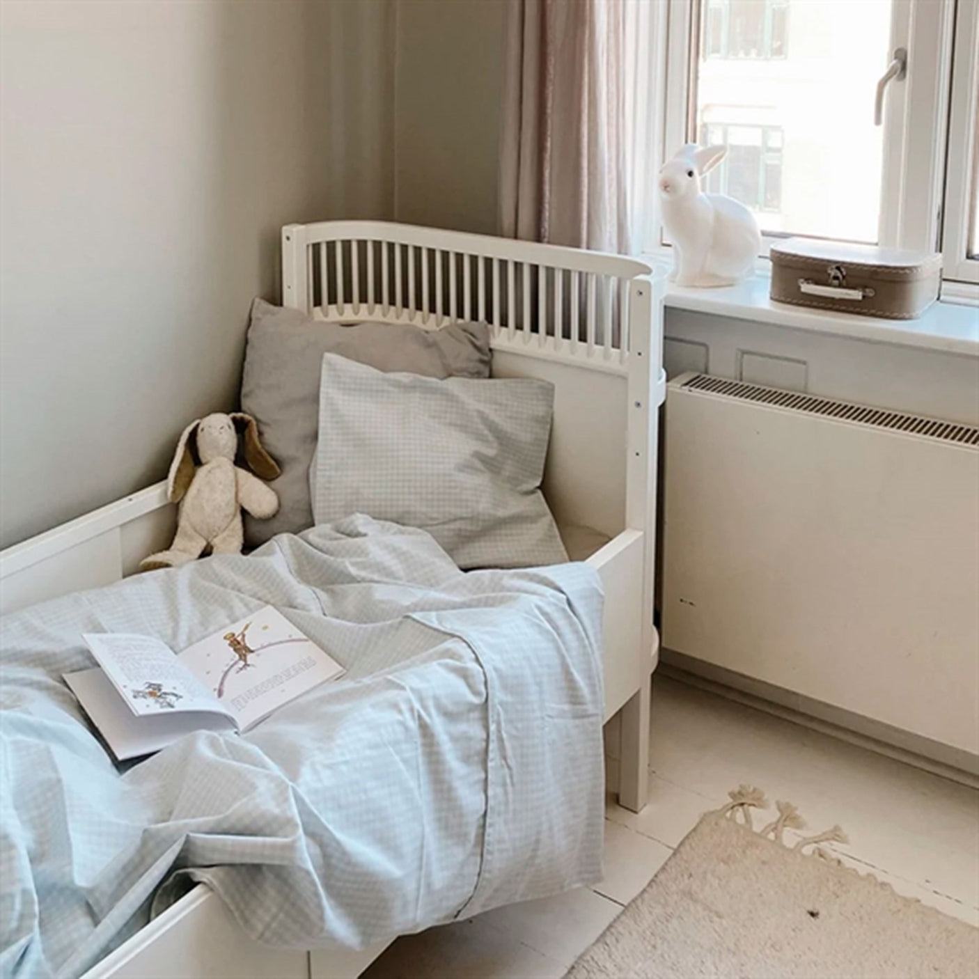 lalaby Blue Gingham Classic Bedding