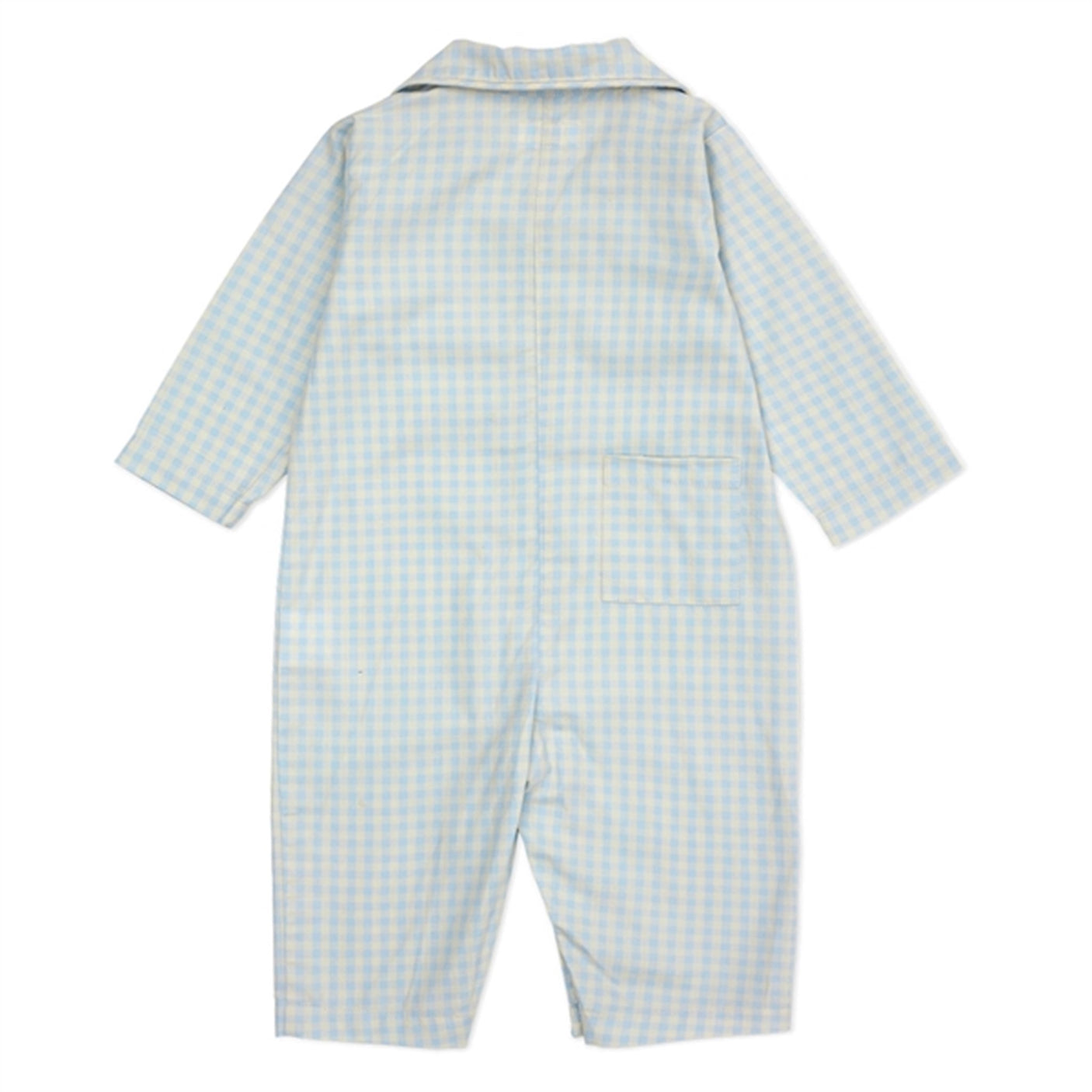 lalaby Blue Gingham Classic PJ Suit
