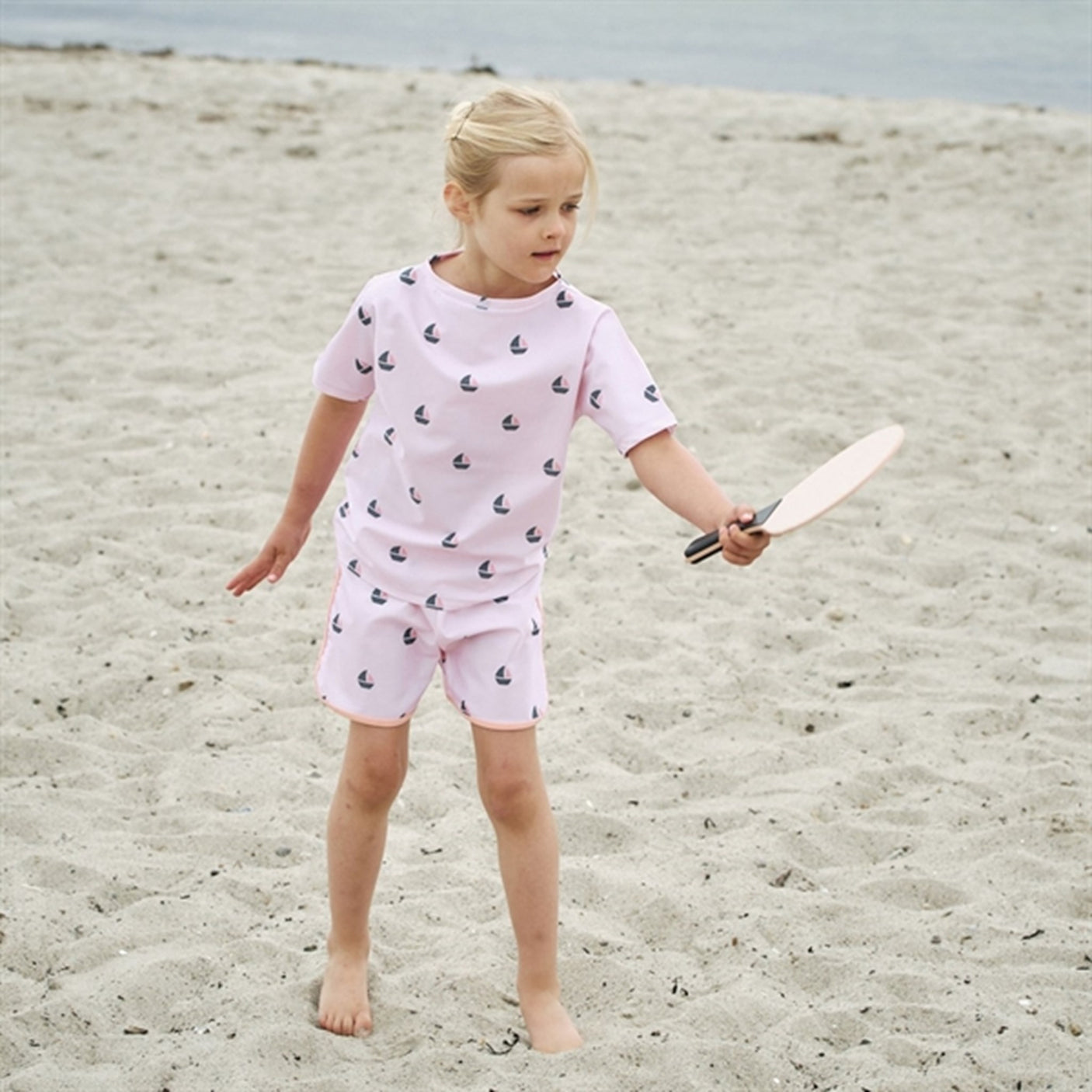 Petit Crabe Rose Boat Luna Swim Shirt