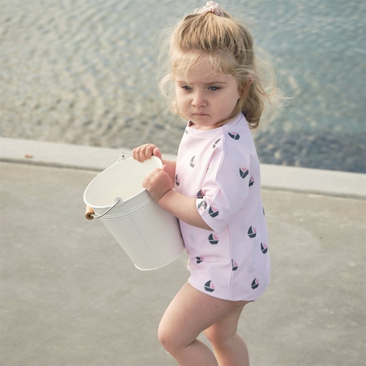Petit Crabe Rose Boat Luna Swim Shirt