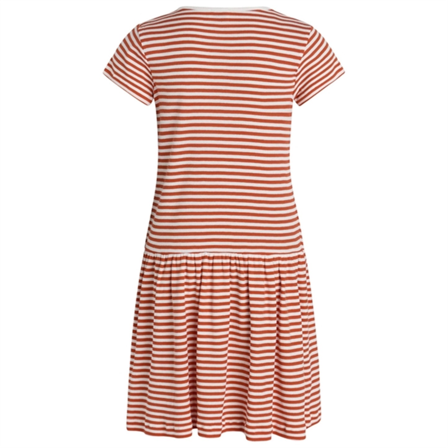 Mads Nørgaard Cotton Stripe Daisina Dress Cherry Tomato/White 4